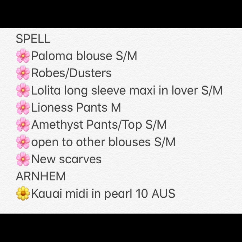 ISO LIST